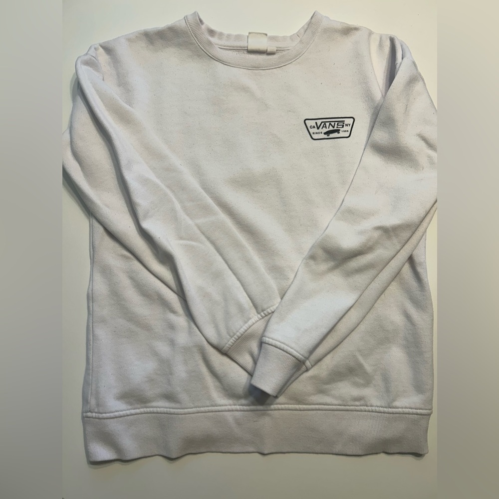 Vans White crewneck sweatshirt